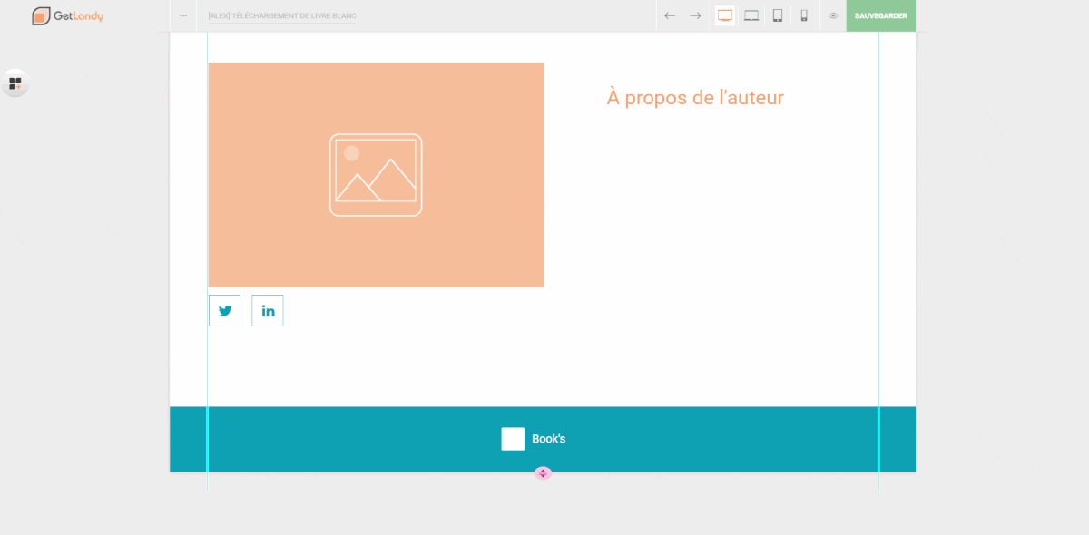 éditeur de landing pages GetLandy